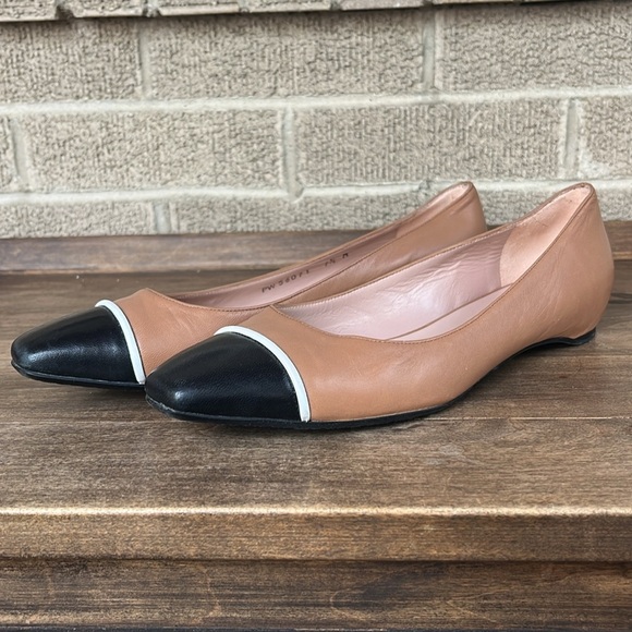 Stuart Weitzman Leather Flats Size 7.5 - Picture 3 of 13